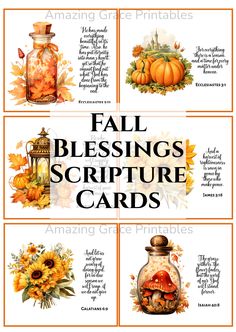 Scripture cards featuring fall graphics and Bible verses. Verses Wallpaper Iphone, Fall Bible Verses Wallpaper, Wallpaper Iphone Christian, Fall Blessings, Fall Bible Verses, Fall Graphics, Bible Verse Cards, Bible Study Lessons, Verses Wallpaper