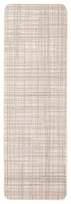 a beige rug on a white background with lines in the middle and one line at the bottom