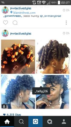 Cute natural curl updo Natural Updo, Curly Mohawk, Curled Updo, Curls For The Girls, Protective Hairstyles For Natural Hair, Hair Photo, Natural Curls, Protective Styles, Perm