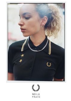 Bella Freud X Fred Perry Bella Freud, Brand Icon, Girls Wear, Statement Necklace, Fashion Inspo, Polo Shirt