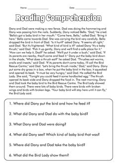 reading worksheet for children to practice reading the book, which is also in english and