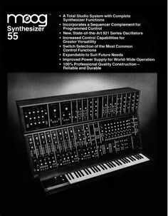 an electronic keyboard is shown in this ad for the macospher synthesizer software program