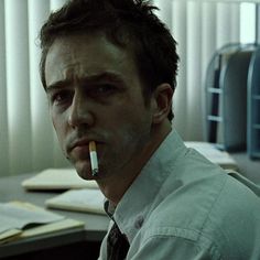 Edward Norton, A Man, Desk