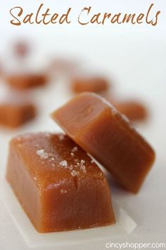 two pieces of caramel soap sitting on top of each other