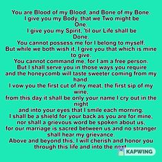 a poem written in green with the words you are blood of my blood and one of my