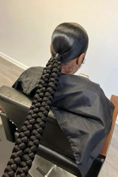 Braided Ponytail Weave, Sleek Braided Ponytail, Slicked Back Ponytail, Black Ponytail, Weave Ponytail Hairstyles, Sleek Ponytail Hairstyles, Weave Ponytail, Black Ponytail Hairstyles