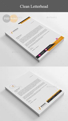 the clean letterhead mockup is ready to be used in any type of business