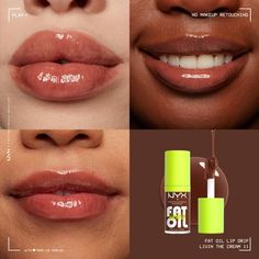 Fat Oil Lip Drip Lip Gloss | NYX Professional Makeup Italia Deluxe, Fat Oil, Nyx Butter Gloss, Dripping Lips, Nyx Lip, Tinted Lip Gloss, Work Makeup, Lip Makeup Tutorial, Nyx Professional Makeup