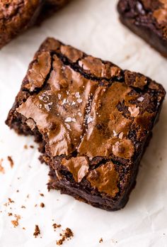 some brownies that are sitting on a table