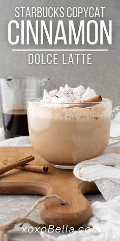 starbucks's copycat cinnamon dolce latte is an easy and delicious treat