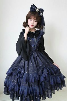 Chiffon wish upon a start gilding JFK Outfits Purple, Fairy Dress, Gothic Outfits, Online Dress Shopping, The Boat, Lolita Dress, Gothic Lolita, Jumper Dress