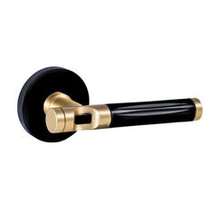 a black and gold toilet roll holder