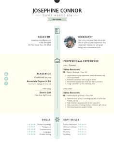 Sales Associate Resume Template  Visme Sales Associate Resume, Interior Design Resume, Photographer Resume, Cv Ideas, Free Professional Resume Template, Visual Resume, Business Analyst Resume, Resume Ideas