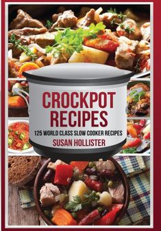 the crockpot recipe book is open and ready to be used as an appetizer