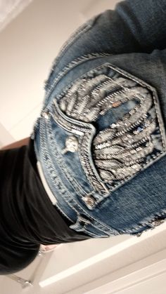 Missme Jeans, Rhinestone Jeans, Acrylic Nails, Nails, Pins, Quick Saves