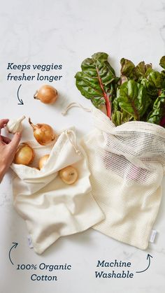 the contents of a vegetable bag on a marble countertop, including onions, spinach and other vegetables