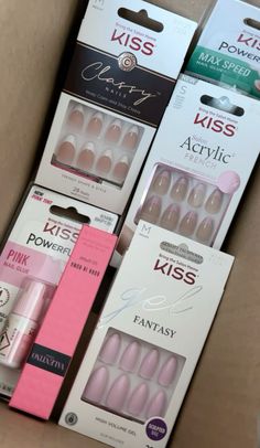 Kiss Press On French Tip Short, Kiss Press On French Tip Medium French Tips Press On Nails, Kiss Press On Nails French Tip, Kiss French Tip Nails, Kiss Nails Press On, Short Press Ons, Burrr Basket, French Tip Press Ons, Savannah Christmas, French Tip Short