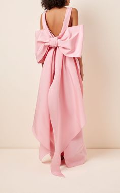 Puff Gown, Bow Gown, Silk Gowns, Pink Bow Dress, Carolina Herrera Dresses, Bow Fashion, فستان سهرة, Silk Gown, Carolina Herrera