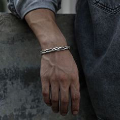 Viking Jewelry Mens Wrist, Arm Ring, Shield Maiden, Twisted Bracelet, Cuban Link Chain Necklaces, Viking Bracelet, Bling Necklace, Jewelry Bracelets Silver, Woven Bracelet