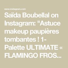 Saïda Boubellal on Instagram: "Astuce makeup paupières tombantes !
1- Palette ULTIMATE « FLAMINGO FROST » pour les 2 premières couleurs @nyxcosmetics_france 
2- Palette ULTIMATE « U know that’s bright » pour la couleur pailletté @nyxcosmetics_france 
3- Pinceaux Set pro 30 pinceaux @beiliofficial code MMB10 pour obtenir 10% de réduction lien en story à la une 
#makeup #hoodedeyes #paupierestombantes #makeuptutorials #nyxcosmetics #lancome #beilibrush @nyxcosmetics_france @lancomeofficial @beiliofficial" Hooded Eyes, Nyx Cosmetics, Flamingo, France, On Instagram