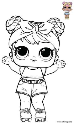 the littlest doll with big eyes coloring page