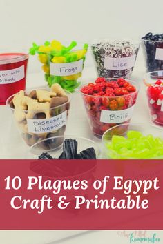 the 10 plagues of egypt craft and printable activities for kids to do on halloween