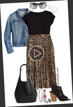 ++ Meet Alexa Webb!..! Leopard Skirt Outfit, Plus Size Capsule Wardrobe, Alexa Webb, Denim Bag Patterns, Summer Outfits Y2k, School Bag Essentials