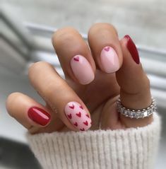 Valentines Nail Art Designs, Vday Nails, Heart Nail Designs, Valentine Nail Art, February Nails, Valentine Nails, Heart Nail, Nail Designs Valentines