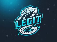 the logo for an ice hockey team with a leopard on it's head and lettering that reads legt