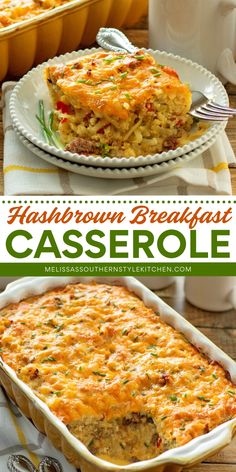 Start your morning off right with this delicious and easy-to-make Hashbrown Breakfast Casserole. It’s loaded with cheesy hashbrowns, sausage and eggs for a perfectly tasty start to your day. Sausage And Eggs, Holiday Brunch Recipes, Hashbrown Breakfast, Pork Breakfast Sausage, Cheesy Hashbrowns, Best Brunch Recipes, Breakfast Hashbrowns, Hashbrown Breakfast Casserole, Holiday Brunch