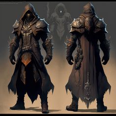 the concept art for an upcoming video game, darkside armor is shown in this image