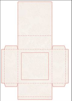 four square cards with red stitching on the front and back, all lined up