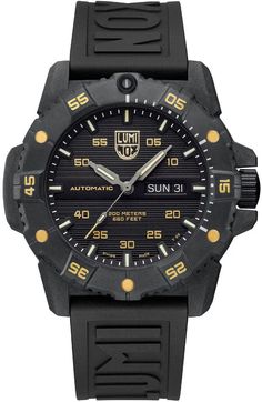 Luminox Master Carbon Seal 45mm 3860 Series Limited Edition Black And Gold Design, Limited Edition Watches