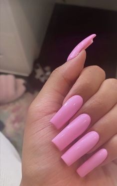 Long Square Nails, Smink Inspiration, Long Acrylic Nails Coffin, Long Square Acrylic Nails, Bling Acrylic Nails, Acrylic Nails Coffin Short, Pink Nail, Pink Acrylic Nails, Acrylic Nails Coffin