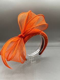 Diy Fascinator Headband, Orange Headpiece, Hatinators Fascinators, Green And Orange Wedding, Fascinators For Weddings, Wedding Guest Fascinators, Unique Fascinators