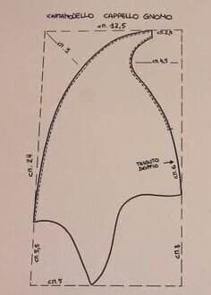 a drawing of a curved curve on a sheet of paper