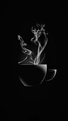 '<3' Black Canvas Paintings, Black Paper Drawing, Coffee Wallpaper, Black And White Art Drawing, Shadow Photography, Black Background Wallpaper, Coffee Pictures, Coffee Poster, Coffee Photography