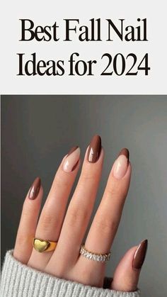 November Theme Nails, Medium Coffin Fall Nails, Nail Inspo October, September 2024 Nails, Fall Nails Ideas Autumn Short, October Nails 2024, Autumn Nails Simple, November Manicure, Fall Nails French Tip