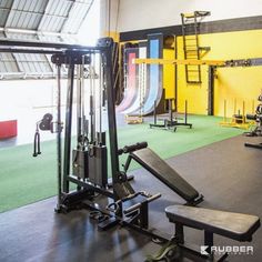 the gym is equipped with many different types of equipment