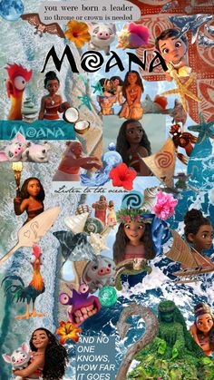 moan collage with many different pictures on it