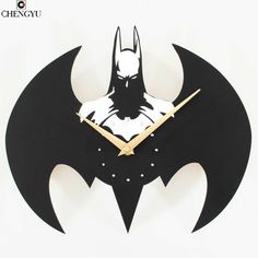 a clock with the batman symbol on it