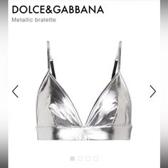 Worn Once Bralette, Dolce And Gabbana, Womens Tops, Silver, Women Shopping, Color