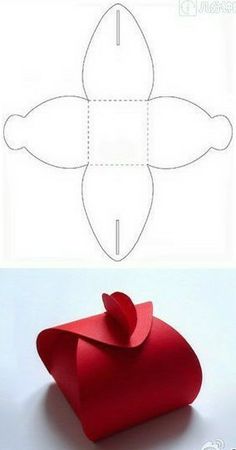 how to make an origami heart box