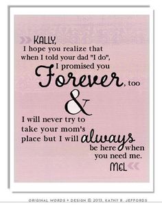 a card with the words forever and always written in black ink on pink paper,