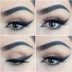 HOW TO: SMOKEY WINGED LINER — BATALASHBEAUTY Smoked Out Winged Liner, Smokey Eye Makeup Look, Evening Makeup, Winged Liner, Cream Makeup, Trendy Makeup, Make Up Looks, Holiday Makeup