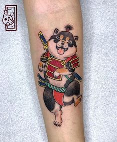 Teddy Tattoo, Meow Tattoo, Korea Tattoo, Neon Tattoo, Bull Tattoos, Feather Tattoo Design, Traditional Tattoo Sleeve, Asian Tattoos