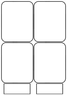 four square shapes with the same area for each one to be cut out and put together