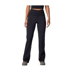 Take on every hike from the national park to the downtown street in the Columbia� Boundless Trek� Bootcut Leggings for Ladies. These leggings are built for performance with their Omni-Wick� technology, which wicks away moisture from your skin and dries fast. The flared bootcut legs allow room for larger hiking boots or just extra room to breathe. These leggings feature gusset details and a high-rise, comfort waistband. Tote your phone in the drop-in pocket. 75% polyester/25% elastane. Machine wash. Imported. Manufacturer style #: 2073051011.  75% polyester/25% elastane;   Omni-Wick technology wicks moisture and dries fast;   Gusset details;   Drop-in pocket;   Comfort waistband;   High-rise waist; Bootcut Leggings, Downtown Street, Ladies Leggings, Bass Pro Shop, Cut Leggings, Boot Cut Leggings, Fishing Shop, Leggings With Pockets, Extra Room