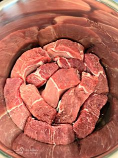 raw meat in a bowl ready to be cooked