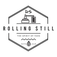 a logo for rolling still the spirit of taos, estd 2016 by person